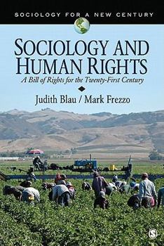 Paperback Sociology and Human Rights: A Bill of Rights for the Twenty-First Century Book