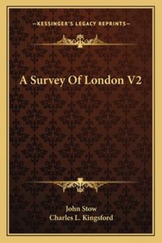 Paperback A Survey Of London V2 Book