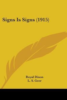 Paperback Signs Is Signs (1915) Book