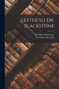Paperback Letter to Dr. Blackstone Book
