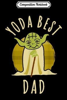 Paperback Composition Notebook: Yoda Best Dad Cartoon Yoda Journal/Notebook Blank Lined Ruled 6x9 100 Pages Book