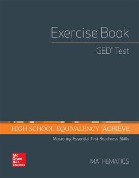 Paperback High School Equivalency Achieve, GED Exercise Book Math Book