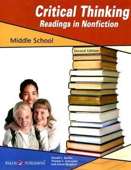 Paperback Critical Thinking Readings in Nonfiction: Middle School Book