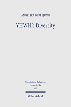 Hardcover Yhwh's Diversity: A Lot of Names and No Iconography? Book