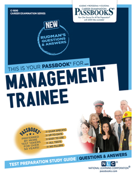 Paperback Management Trainee (C-1690): Passbooks Study Guide Volume 1690 Book