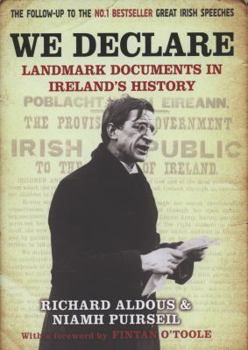 Hardcover We Declare: Landmark Documents in Ireland's History Book
