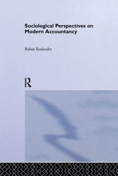 Paperback Sociological Perspectives on Modern Accountancy Book