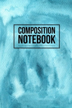 Paperback Composition Notebook: College Ruled 6" x 9" Writing Notes Journal, Office, Kids, School and college student. Book