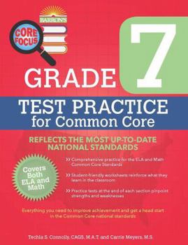 Paperback Core Focus Grade 7: Test Practice for Common Core Book