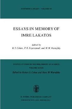 Paperback Essays in Memory of Imre Lakatos Book