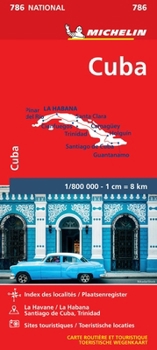 Map Michelin Cuba Map 786 (French Edition) [French] Book