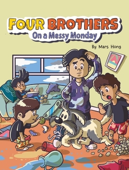 Hardcover Four Brothers on a Messy Monday [Large Print] Book