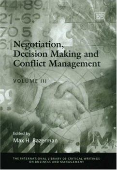 Hardcover Negotiation, Decision Making and Conflict Management Book