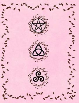 2019 - 2020 Planner: 2 Years Monthly Weekly Calendar Organizer Diary Decorated Interior with Pentagram Triquetra Triskele Witch Craft - Plant Seed Rose Pink