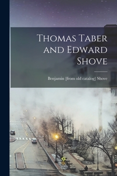 Paperback Thomas Taber and Edward Shove Book