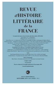 Paperback Revue d'Histoire Litteraire de la France [French] Book