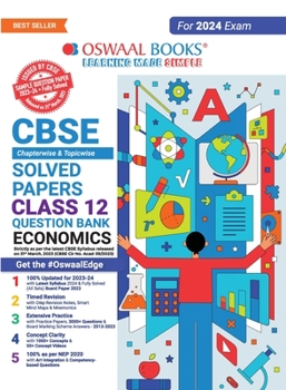 Paperback Oswaal CBSE Class 12 Economics Question Bank 2023-24 Book