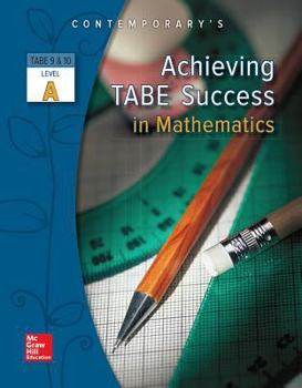 Paperback Achieving Tabe Success in Mathematics, Level a Workbook Book