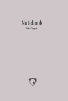 Notebook : Meetings : Simple (cinereous)