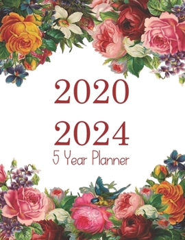 Paperback 2020 2024 5 Year Planner: 5 Years - 60 Monthly Planner. Ideal for Any Use - January 2020 - December 2024 with Calendar, Planner Field Trips, Bir Book