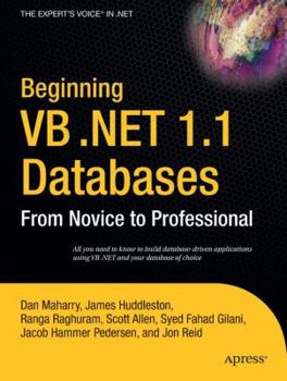 Paperback Beginning VB .Net 1.1 Databases: From Novice to Professional Book