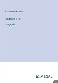 Paperback London in 1731: in large print Book