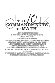 Notizbuch: Kalender 2020 Mathe Lehrer Sarkasmus Schule 10 Gebote Geschenke 120 Seiten, 6X9 (Ca. A5), Jahres-, Monats-, Wochen- & Tages-Planer