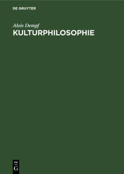 Hardcover Kulturphilosophie [German] Book