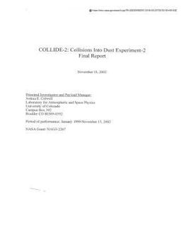 Paperback Collide-2: Collisions Into Dust Experiment-2 Book