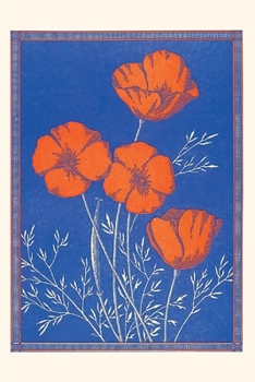 Paperback Vintage Journal Popies Book