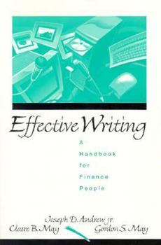 Paperback Effective Writing: A Handbook for Finance People Book