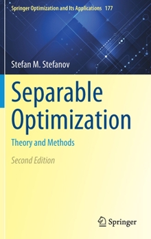 Hardcover Separable Optimization: Theory and Methods Book