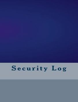 Paperback Security Log Book