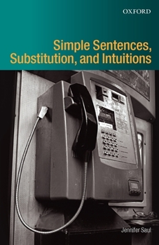 Paperback Simple Sentences, Substitution, and Intuitions Book