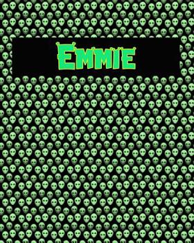 Paperback 120 Page Handwriting Practice Book with Green Alien Cover Emmie: Primary Grades Handwriting Book