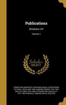 Hardcover Publications: Divisions I-IV; Volume 1 Book