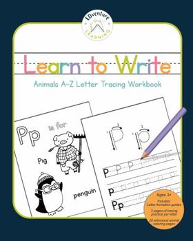 Learn to Write : Animals a-Z Letter Tracing Workbook