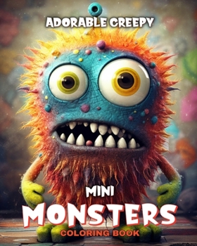 Paperback Adorable Creepy Mini Monsters Coloring Book: Funny, Silly Monster Coloring Pages for Adults, Teens and Kids Book