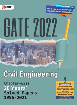 Paperback Gate 2022 Civil Engineering 26 Years Chapter-Wise Solved Papers (1996-2021) Book