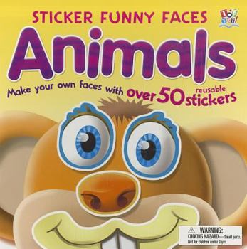 Paperback Animals - Sticker Funny Faces Book