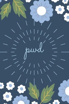 PWD: Internet Password Organizer with Alphabetical Tabs, The Blue Floral Password Keeper Book (Discreet Password Journal)