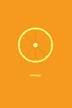 Paperback Orange: Minimal Design Fruit Journal Notebook Diary 6" x 9" 120 lined pages Book