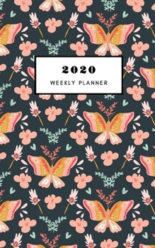 Paperback 2020 Weekly Planner: Folk nature pattern - 5 X 8 Handy Size - Weekly Agenda & To do list - Calendar Schedule & Goal Setting Book