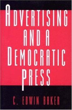Hardcover Advertising and a Democratic Press Book