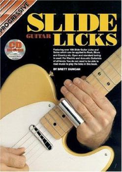 Paperback Slide Guitar Licks Bk/CD Book