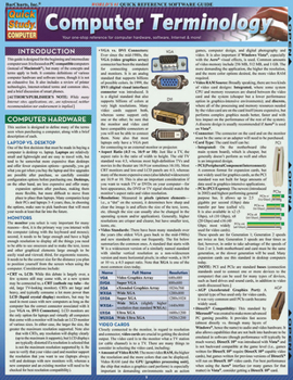 Misc. Computer Terminology: Quickstudy Laminated Reference Guide Book