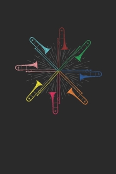 Paperback Colorful Trombones: Trombones Notebook, Blank Lined (6" x 9" - 120 pages) Musical Instruments Themed Notebook for Daily Journal, Diary, an Book