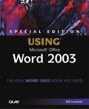 Paperback Special Edition Using Microsoft Office Word 2003 Book