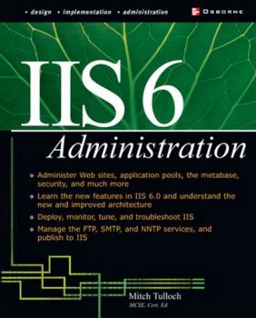 Paperback IIS 6 Administration Book
