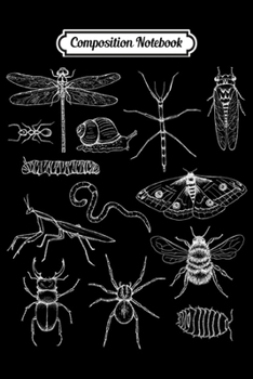 Composition Notebook: Minibeasts With Insects Journal/Notebook Blank Lined Ruled 6x9 100 Pages